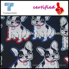 human friends cute comics dog 60s cotton silk feeling hleathy fabric for kid's clothing